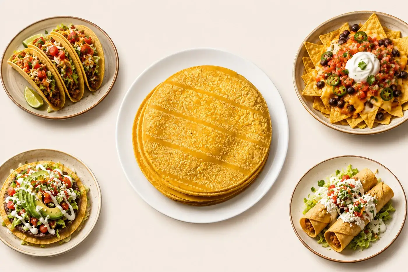 Corn Tortillas, plated